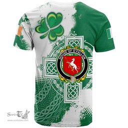 Irish House of O FALLON Coat of Arms Irish Family Crest T Shirt Irish Celtic Cross T Shirt