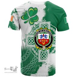 Irish House of O MULVIHILL Coat of Arms Irish Family Crest T Shirt Irish Celtic Cross T Shirt