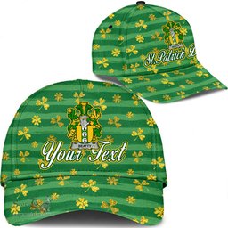 Irish Beatty or Betagh Coat Of Arms Family Crest Personalized Custom Ireland Cap Irish Golden Irish Shamrock