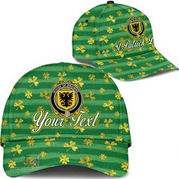Irish House of BROWNE Coat Of Arms Family Crest Personalized Custom Ireland Cap Irish Golden Irish Shamrock