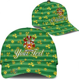 Irish Malpas Coat Of Arms Family Crest Personalized Custom Ireland Cap Irish Golden Irish Shamrock