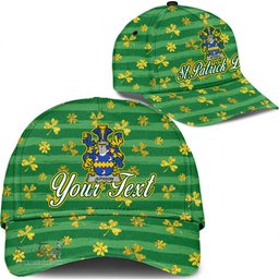 Irish Jephson Coat Of Arms Family Crest Personalized Custom Ireland Cap Irish Golden Irish Shamrock