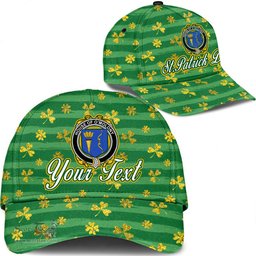 Irish House of O MOLONY Coat Of Arms Family Crest Personalized Custom Ireland Cap Irish Golden Irish Shamrock