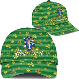 Irish Martin Coat Of Arms Family Crest Personalized Custom Ireland Cap Irish Golden Irish Shamrock