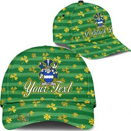 Irish Vyan Coat Of Arms Family Crest Personalized Custom Ireland Cap Irish Golden Irish Shamrock
