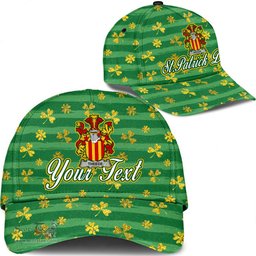 Irish Theede Coat Of Arms Family Crest Personalized Custom Ireland Cap Irish Golden Irish Shamrock