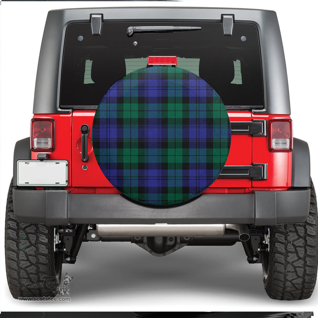 Scottish Blackwatch Modern Tartan Spare Tire Cover - Show Your Clan Pride