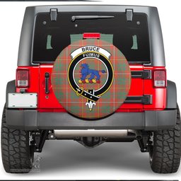 Scottish Bruce Ancient Clan Tartan Crest Spare Tire Cover - Show Your Clan Pride
