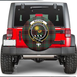 Scottish Buchan Ancient Clan Tartan Crest Spare Tire Cover - Show Your Clan Pride