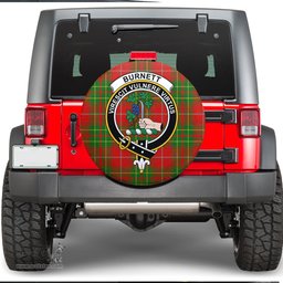Scottish Burnett Ancient Clan Tartan Crest Spare Tire Cover - Show Your Clan Pride