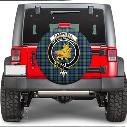 Scottish Campbell Argyll Ancient Clan Tartan Crest Spare Tire Cover - Show Your Clan Pride