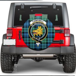 Scottish Campbell Ancient 01 Clan Tartan Crest Spare Tire Cover - Show Your Clan Pride