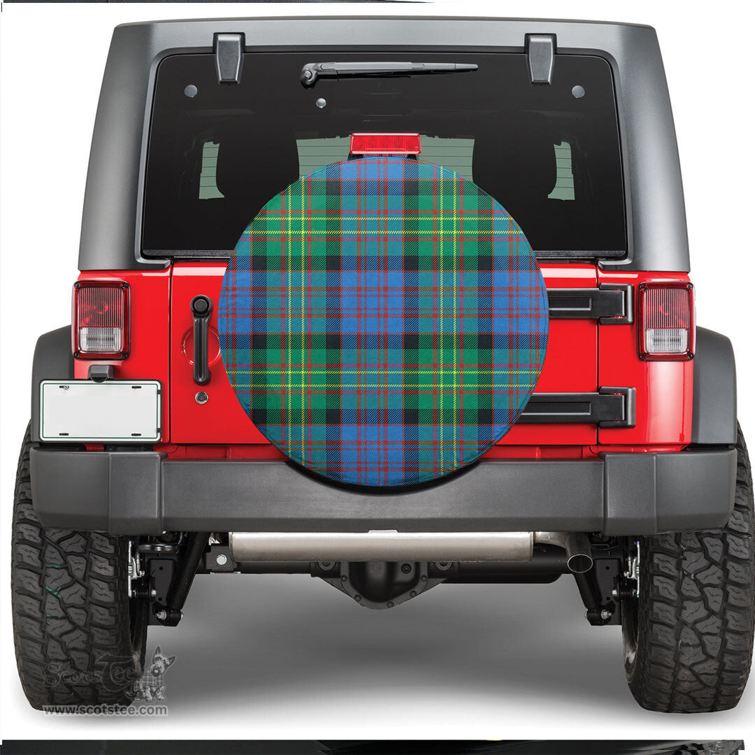 Scottish Bowie Ancient Tartan Spare Tire Cover - Show Your Clan Pride