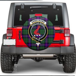Scottish Armstrong Modern Clan Tartan Crest Spare Tire Cover - Show Your Clan Pride