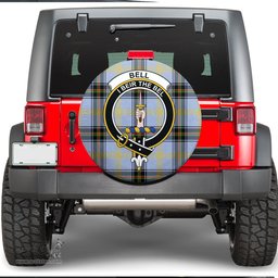 Scottish Bell of the Borders Clan Tartan Crest Spare Tire Cover - Show Your Clan Pride