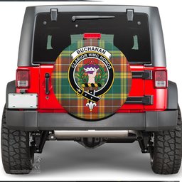Scottish Buchanan Old Sett Clan Tartan Crest Spare Tire Cover - Show Your Clan Pride
