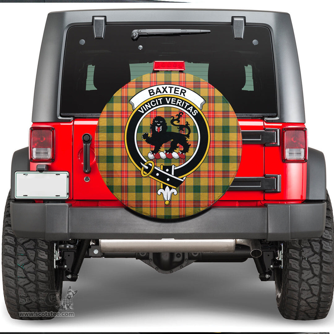 Scottish Baxter Clan Tartan Crest Spare Tire Cover - Show Your Clan Pride