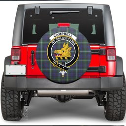 Scottish Campbell Argyll Modern Clan Tartan Crest Spare Tire Cover - Show Your Clan Pride