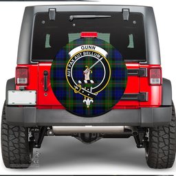 Scottish Gunn Modern Clan Tartan Crest Spare Tire Cover - Show Your Clan Pride
