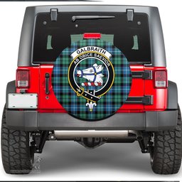 Scottish Galbraith Ancient Clan Tartan Crest Spare Tire Cover - Show Your Clan Pride