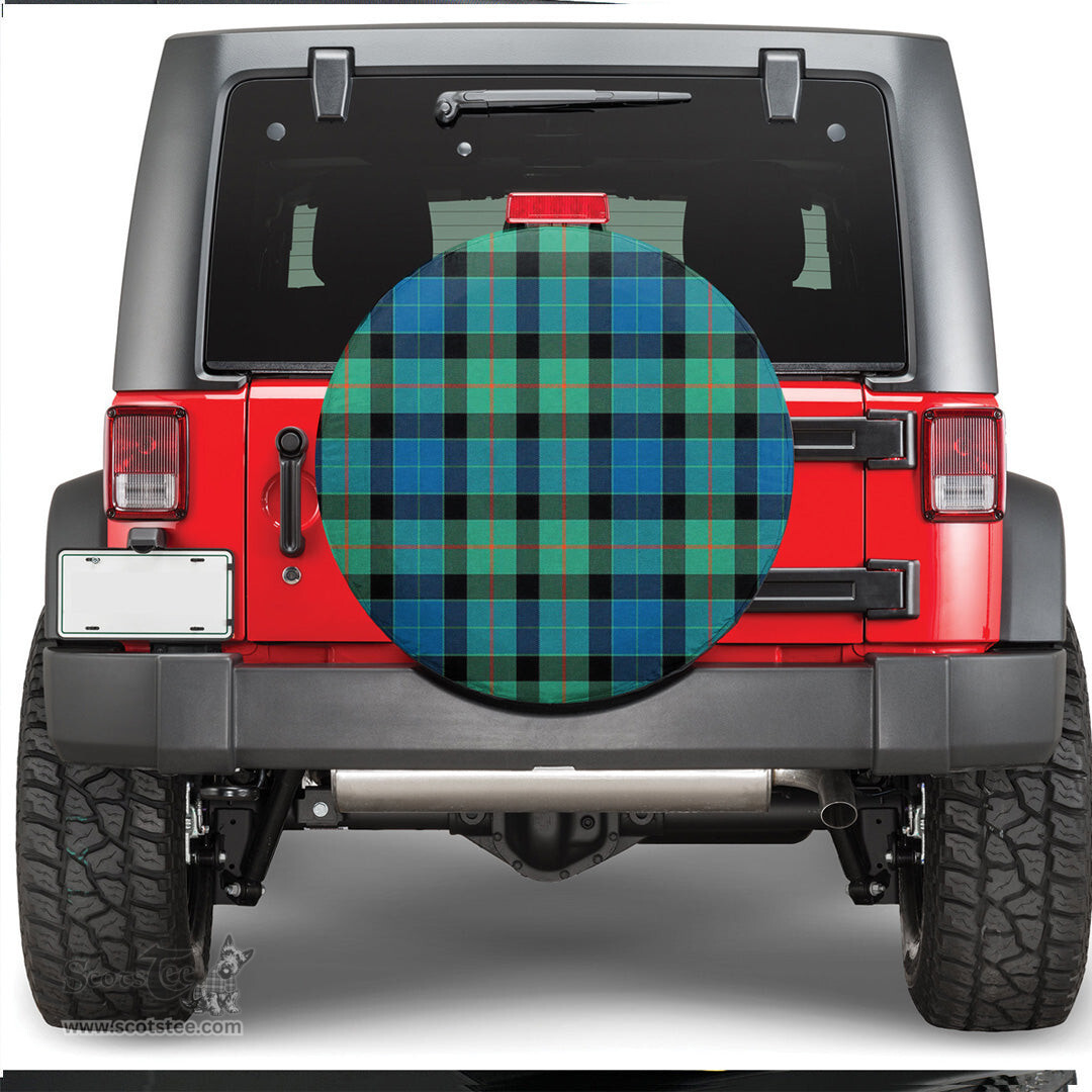 Scottish Gunn Ancient Tartan Spare Tire Cover - Show Your Clan Pride