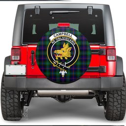 Scottish Campbell of Cawdor Modern Clan Tartan Crest Spare Tire Cover - Show Your Clan Pride