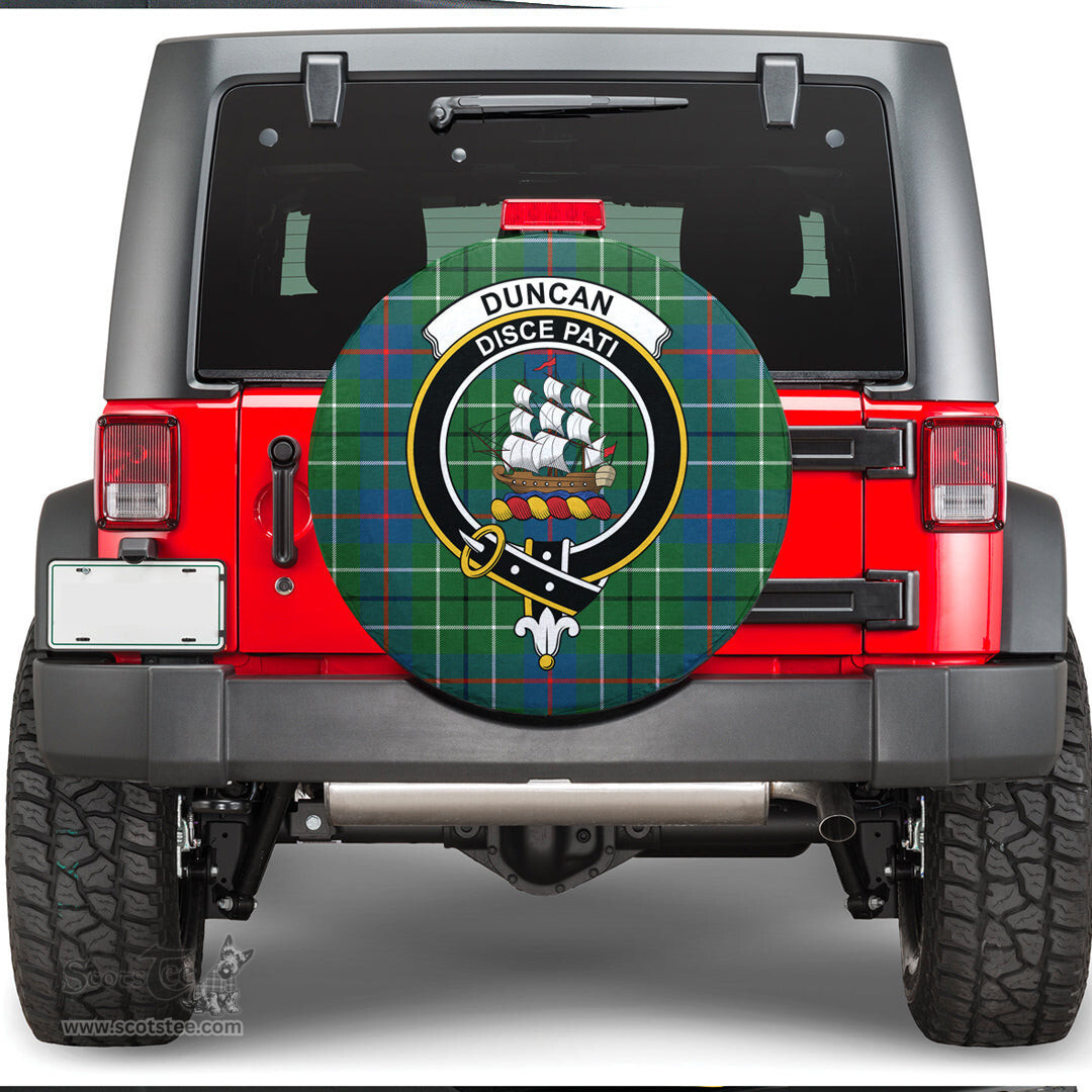 Scottish Duncan Ancient Clan Tartan Crest Spare Tire Cover - Show Your Clan Pride