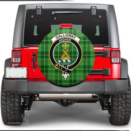 Scottish Galloway District Clan Tartan Crest Spare Tire Cover - Show Your Clan Pride