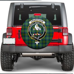 Scottish Cranstoun Clan Tartan Crest Spare Tire Cover - Show Your Clan Pride
