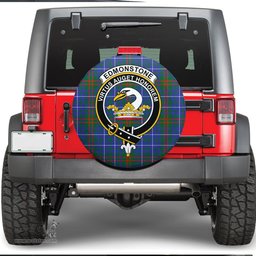Scottish Edmonstone Clan Tartan Crest Spare Tire Cover - Show Your Clan Pride