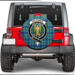 Scottish Falconer Clan Tartan Crest Spare Tire Cover - Show Your Clan Pride