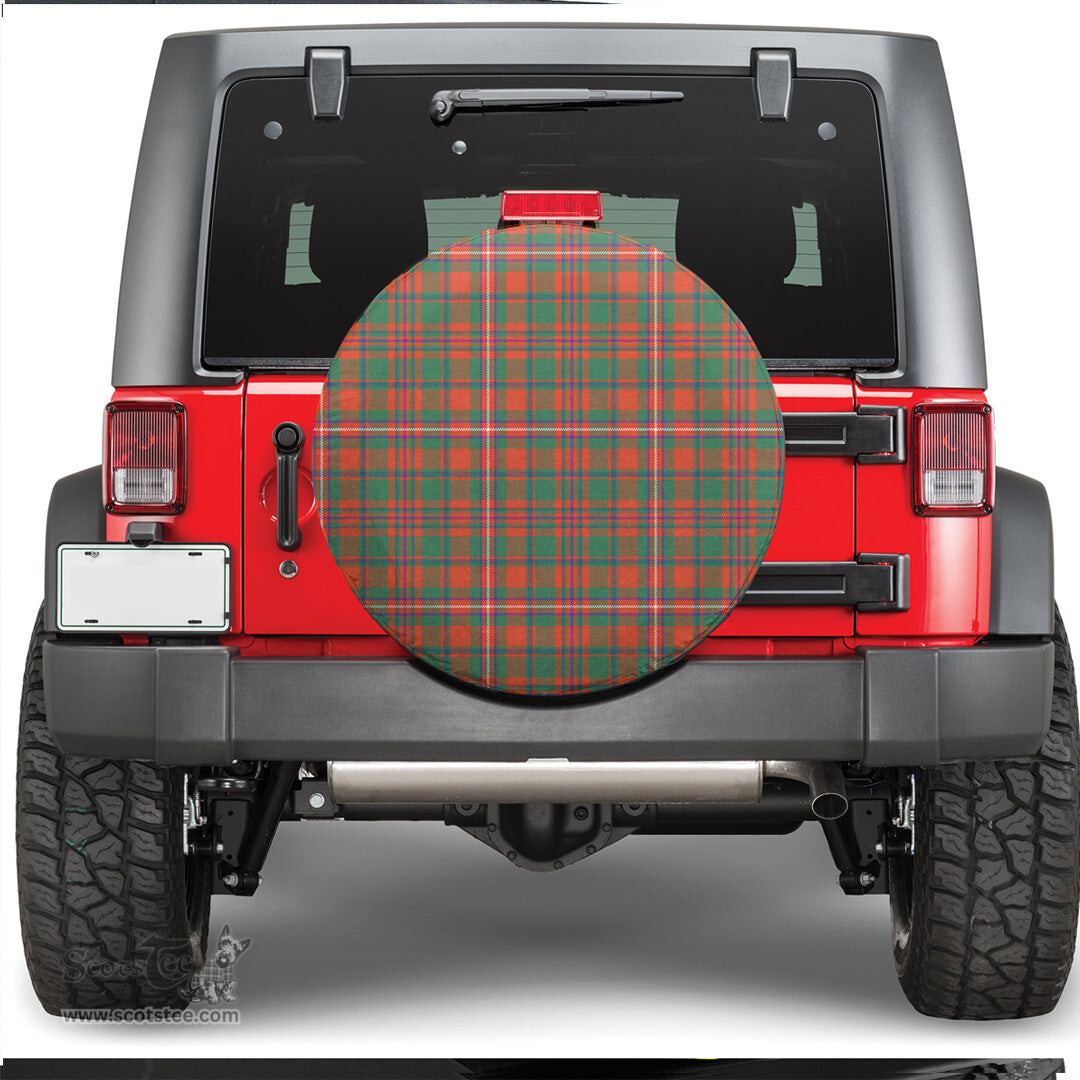 Scottish MacKinnon Ancient Tartan Spare Tire Cover - Show Your Clan Pride