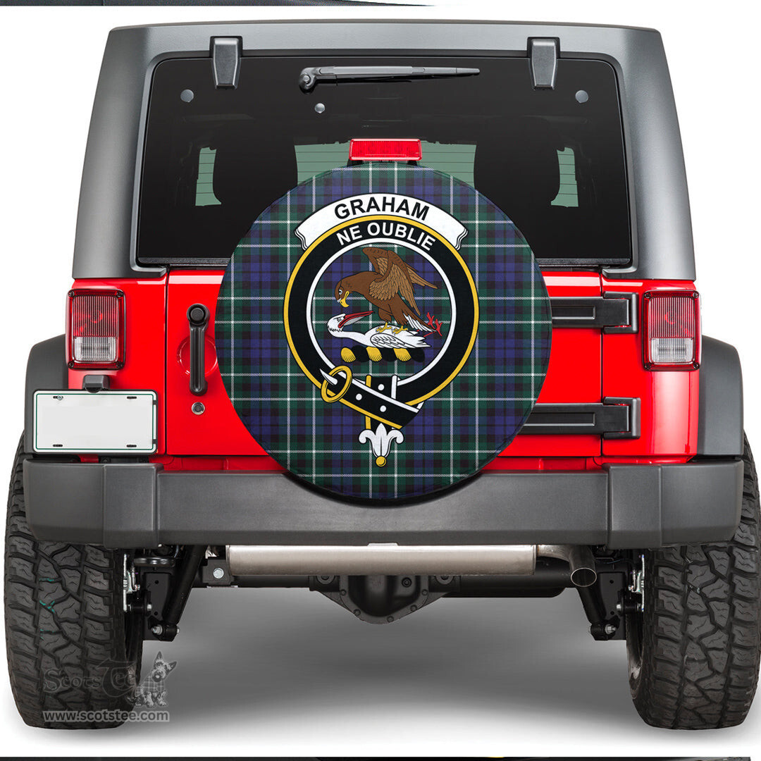 Scottish Graham of Montrose Modern Clan Tartan Crest Spare Tire Cover - Show Your Clan Pride