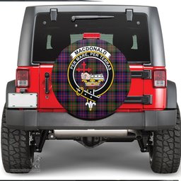 Scottish MacDonald Modern Clan Tartan Crest Spare Tire Cover - Show Your Clan Pride