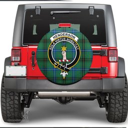 Scottish Henderson Ancient Clan Tartan Crest Spare Tire Cover - Show Your Clan Pride