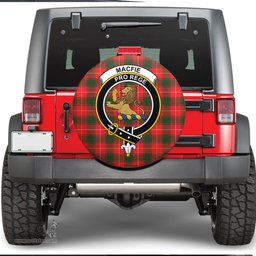 Scottish MacFie Clan Tartan Crest Spare Tire Cover - Show Your Clan Pride