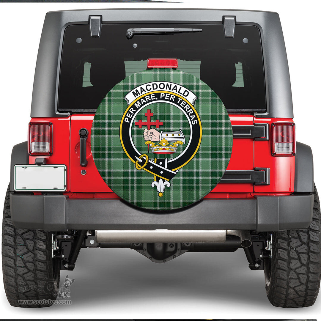 Scottish MacDonald Lord of the Isles Hunting Clan Tartan Crest Spare Tire Cover - Show Your Clan Pride