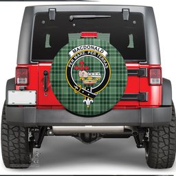 Scottish MacDonald Lord of the Isles Hunting Clan Tartan Crest Spare Tire Cover - Show Your Clan Pride