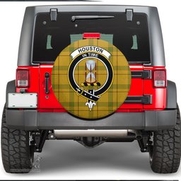 Scottish Houston Clan Tartan Crest Spare Tire Cover - Show Your Clan Pride