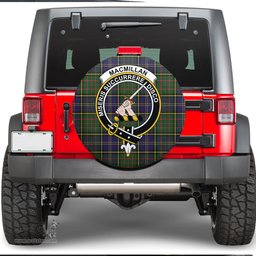 Scottish MacMillan Hunting Modern Clan Tartan Crest Spare Tire Cover - Show Your Clan Pride
