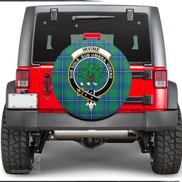 Scottish Irvine Ancient Clan Tartan Crest Spare Tire Cover - Show Your Clan Pride