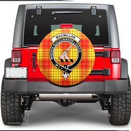 Scottish MacMillan Clan Clan Tartan Crest Spare Tire Cover - Show Your Clan Pride
