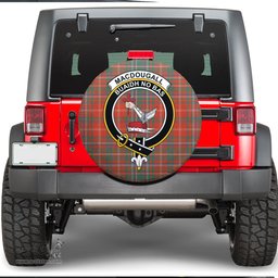 Scottish MacDougall Ancient Clan Tartan Crest Spare Tire Cover - Show Your Clan Pride
