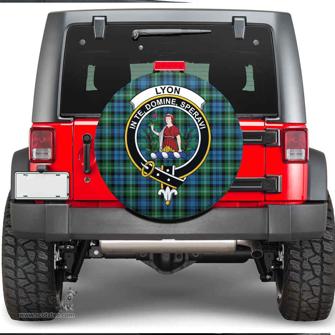 Scottish Lyon Clan Clan Tartan Crest Spare Tire Cover - Show Your Clan Pride