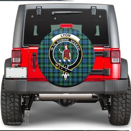 Scottish Lyon Clan Clan Tartan Crest Spare Tire Cover - Show Your Clan Pride
