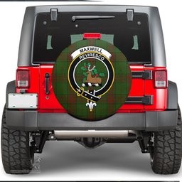 Scottish Maxwell Hunting Clan Tartan Crest Spare Tire Cover - Show Your Clan Pride