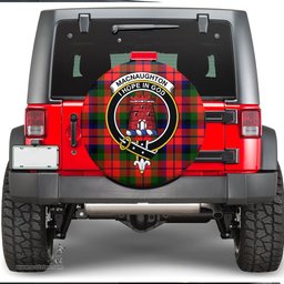 Scottish MacNaughton Modern Clan Tartan Crest Spare Tire Cover - Show Your Clan Pride