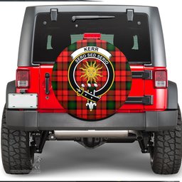 Scottish Kerr Modern Clan Tartan Crest Spare Tire Cover - Show Your Clan Pride