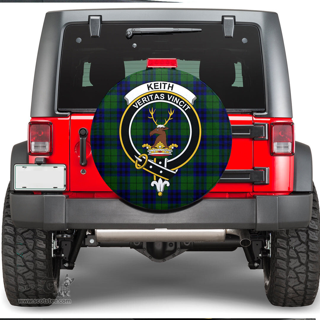 Scottish Keith Modern Clan Tartan Crest Spare Tire Cover - Show Your Clan Pride
