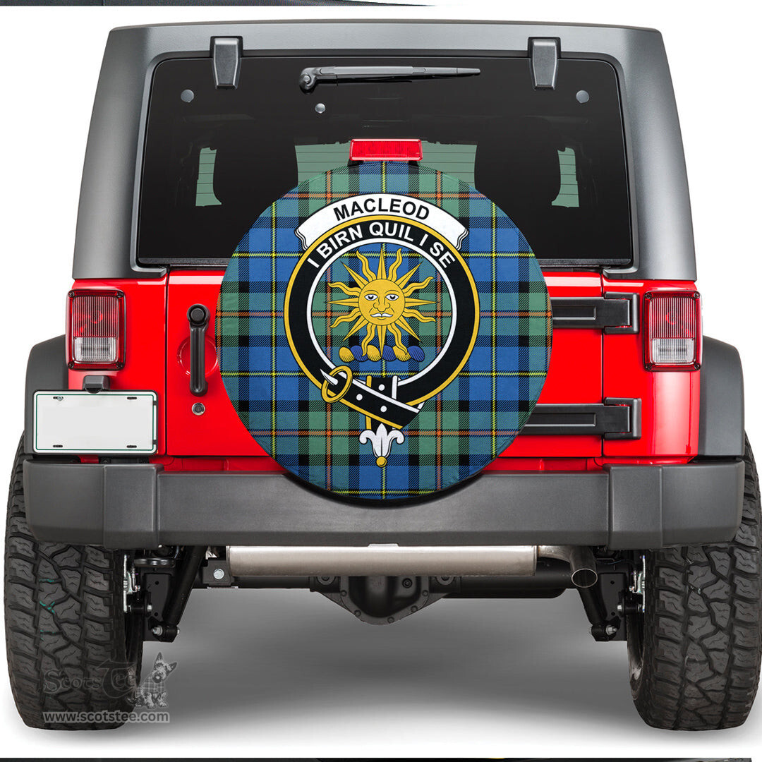 Scottish MacLeod of Harris Ancient Clan Tartan Crest Spare Tire Cover - Show Your Clan Pride